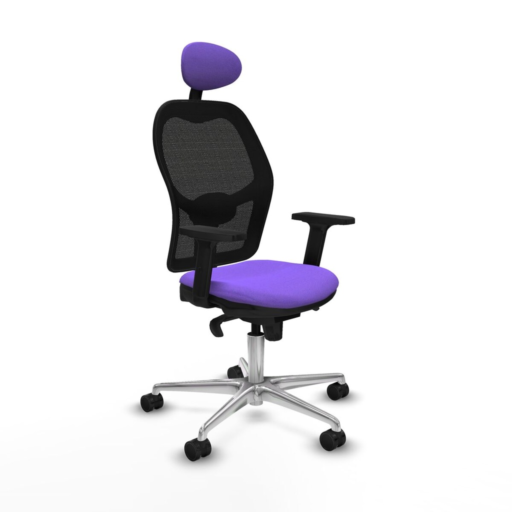 Office Chair with Headrest Jorquera Piqueras y Crespo 2D086N1 Lilac