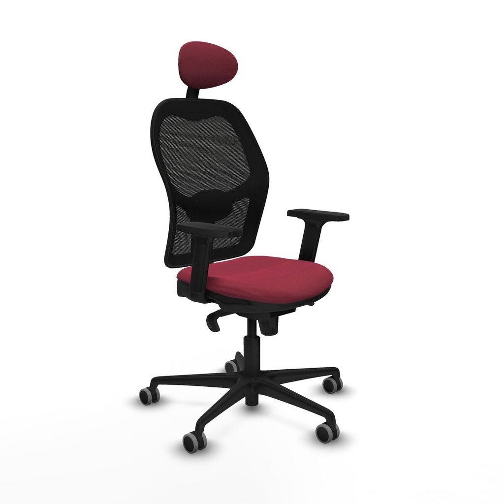 Office Chair with Headrest Jorquera Piqueras y Crespo 2D036G1 Maroon