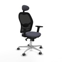 Office Chair with Headrest Jorquera Piqueras y Crespo 2D086G1 Dark grey