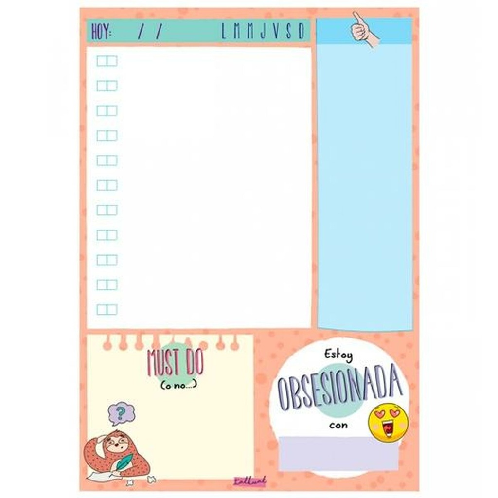 Daily planner Finocam TALKUAL 14,8 x 21 cm