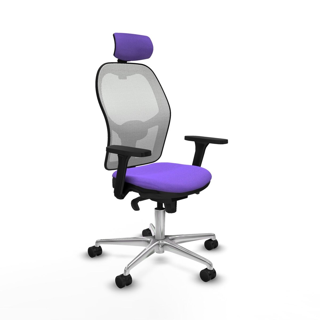 Office Chair with Headrest Jorquera Piqueras y Crespo 3D086N2 Lilac
