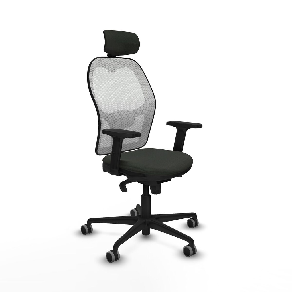 Office Chair with Headrest Jorquera Piqueras y Crespo 2D036G2 Black