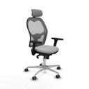 Office Chair with Headrest Jorquera Piqueras y Crespo 3D086G2 Light grey