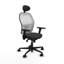 Silla de Oficina con Cabecero Jorquera Piqueras y Crespo 3D036N1 Negro