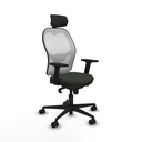 Office Chair with Headrest Jorquera Piqueras y Crespo 2D036N2 Black
