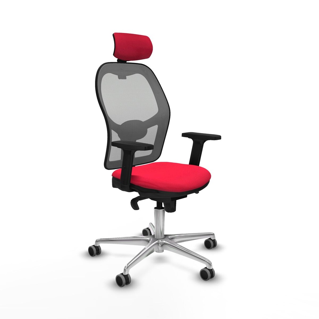 Office Chair with Headrest Jorquera Piqueras y Crespo 2D086G2 Red
