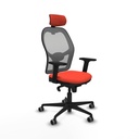 Silla de Oficina con Cabecero Jorquera Piqueras y Crespo 2D036G2 Naranja Oscuro