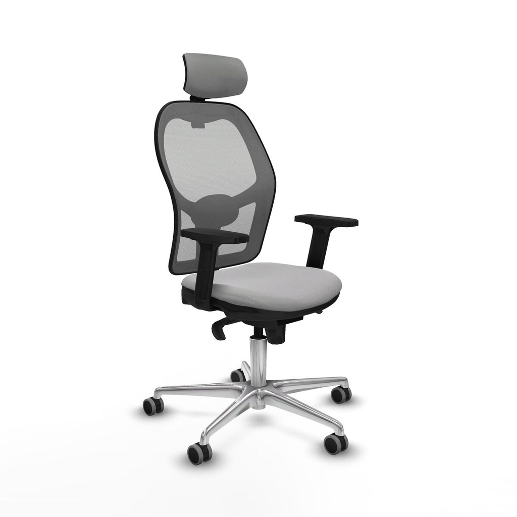 Office Chair with Headrest Jorquera Piqueras y Crespo 2D086G2 Light grey