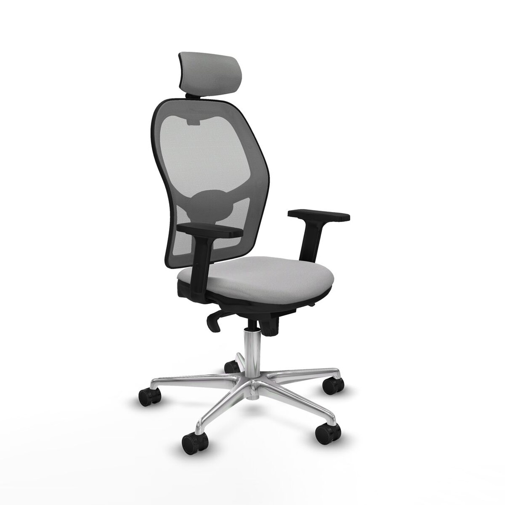 Office Chair with Headrest Jorquera Piqueras y Crespo 2D086N2 Light grey