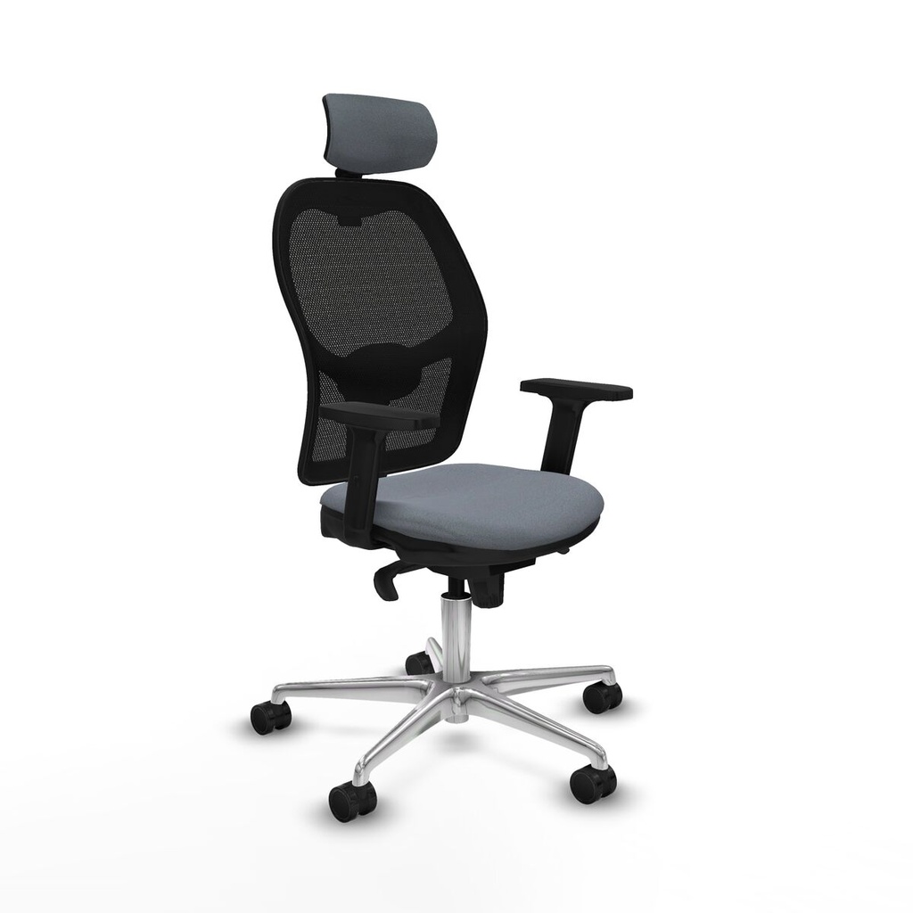Office Chair with Headrest Jorquera Piqueras y Crespo 2D086N2 Grey