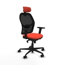 Office Chair with Headrest Jorquera Piqueras y Crespo 2D036N2 Dark Orange