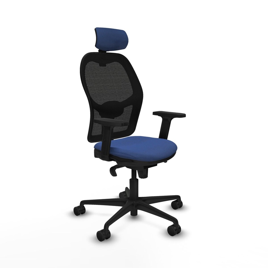 Office Chair with Headrest Jorquera Piqueras y Crespo 2D036N2 Navy Blue