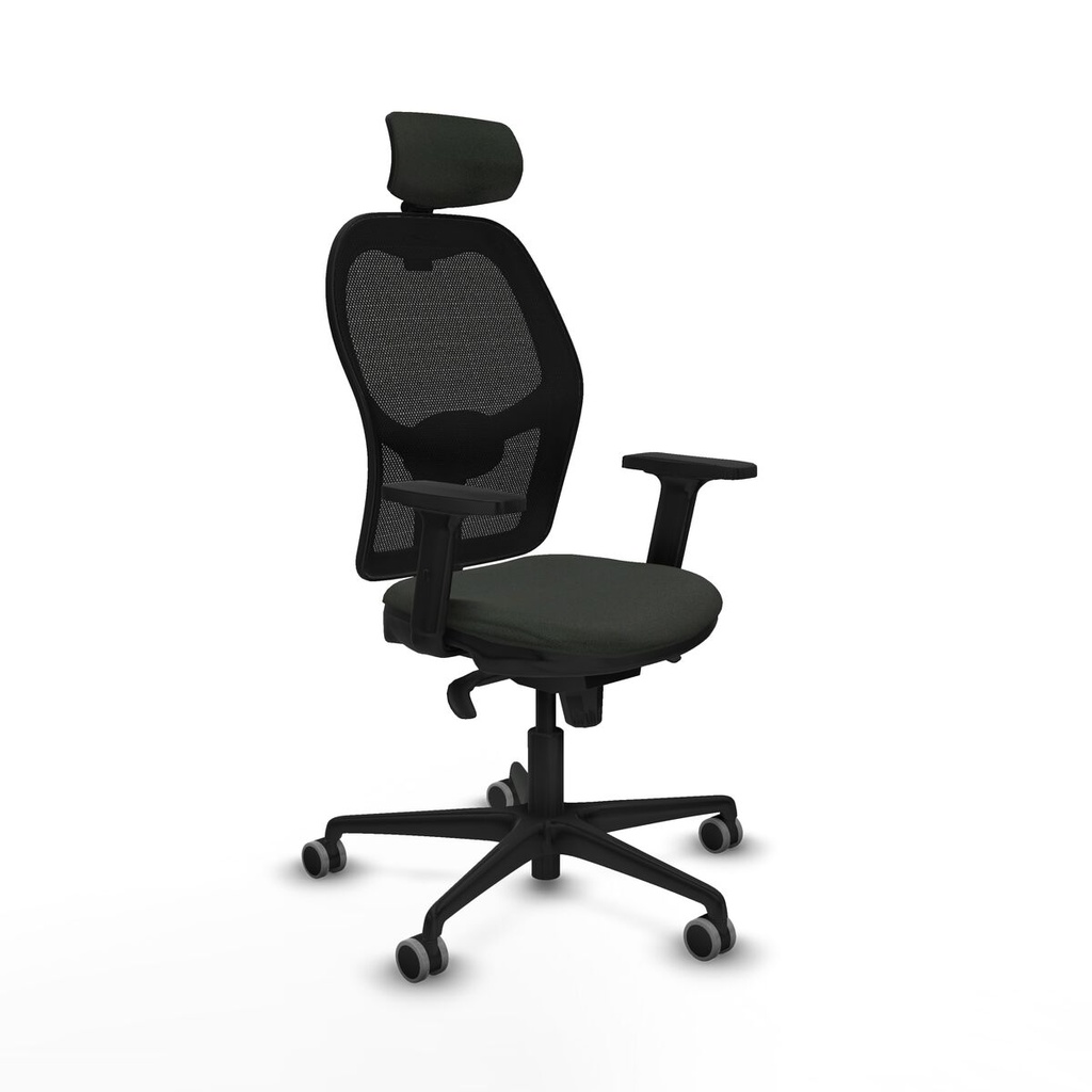 Office Chair with Headrest Jorquera Piqueras y Crespo 2D036G2 Black