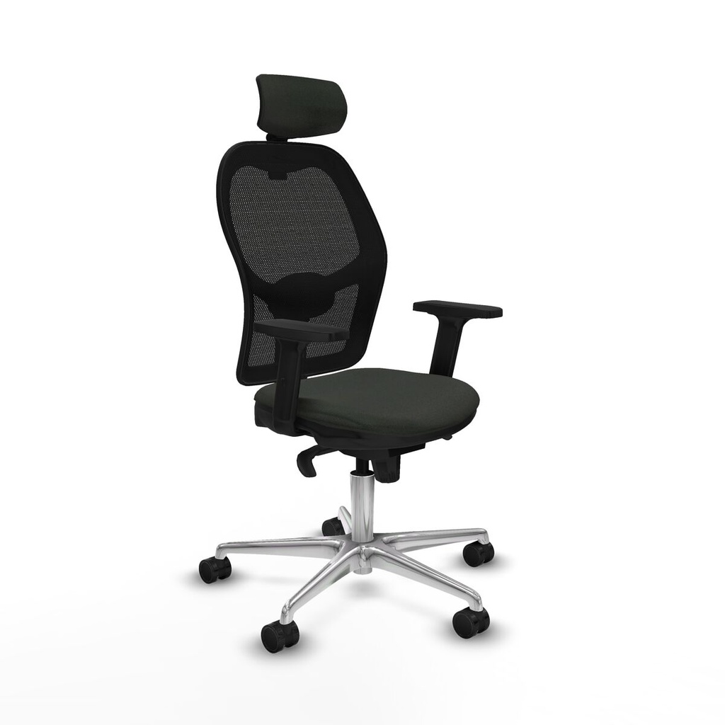 Office Chair with Headrest Jorquera Piqueras y Crespo 2D086N2 Black