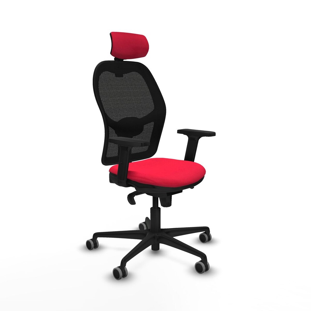 Office Chair with Headrest Jorquera Piqueras y Crespo 2D036G2 Red