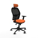 Silla de Oficina con Cabecero Jorquera Piqueras y Crespo 2D036G2 Naranja