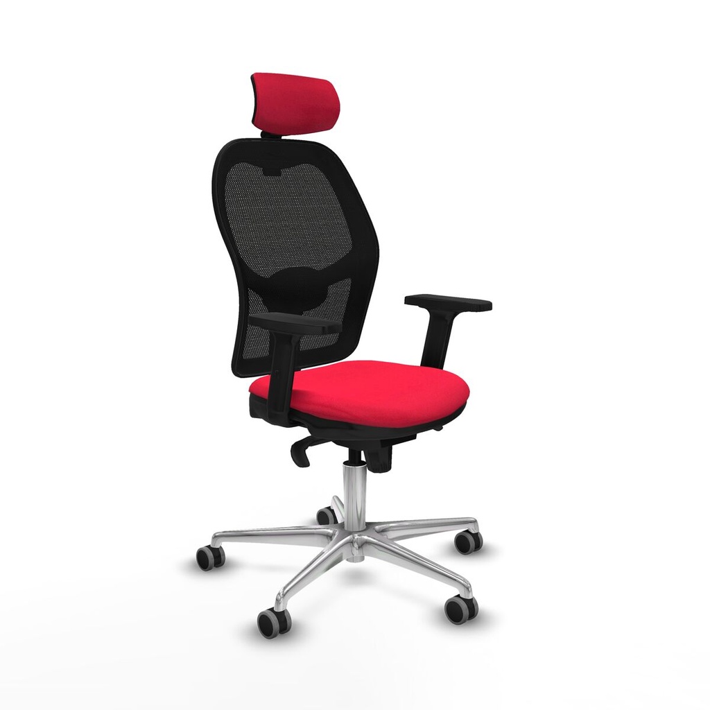 Office Chair with Headrest Jorquera Piqueras y Crespo 2D086G2 Red