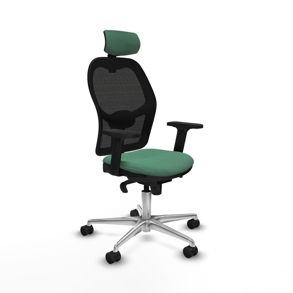 Silla de Oficina con Cabecero Jorquera Piqueras y Crespo 2D086N2 Verde Esmeralda