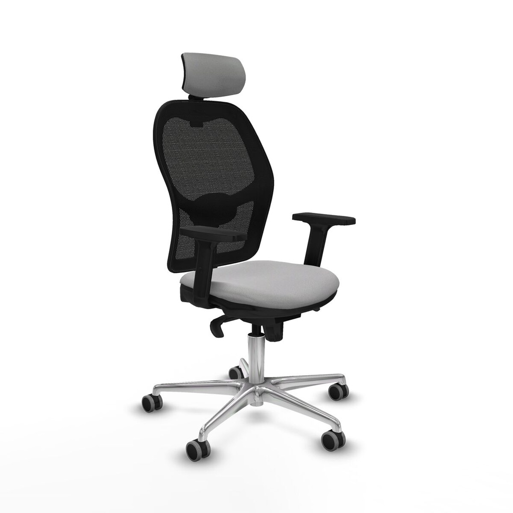 Office Chair with Headrest Jorquera Piqueras y Crespo 2D086G2 Light grey