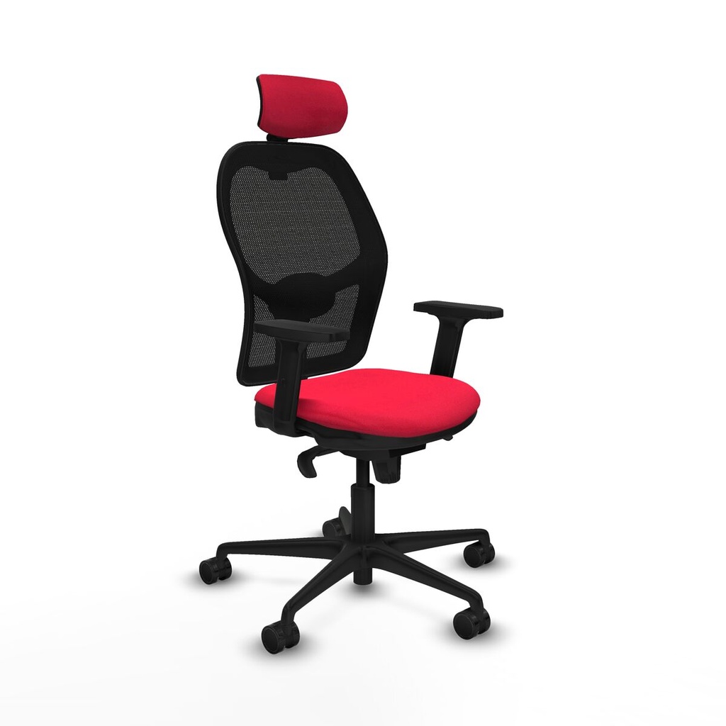 Silla de Oficina con Cabecero Jorquera Piqueras y Crespo 2D036N2 Rojo
