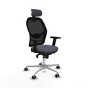 Office Chair with Headrest Jorquera Piqueras y Crespo 2D086G2 Dark grey