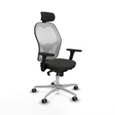 Silla de Oficina con Cabecero Jorquera Piqueras y Crespo 3D086G2 Negro