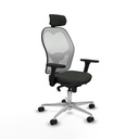 Silla de Oficina con Cabecero Jorquera Piqueras y Crespo 3D086N2 Negro