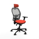 Office Chair with Headrest Jorquera Piqueras y Crespo 3D036N2 Dark Orange