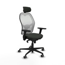 Office Chair with Headrest Jorquera Piqueras y Crespo 3D036G2 Black