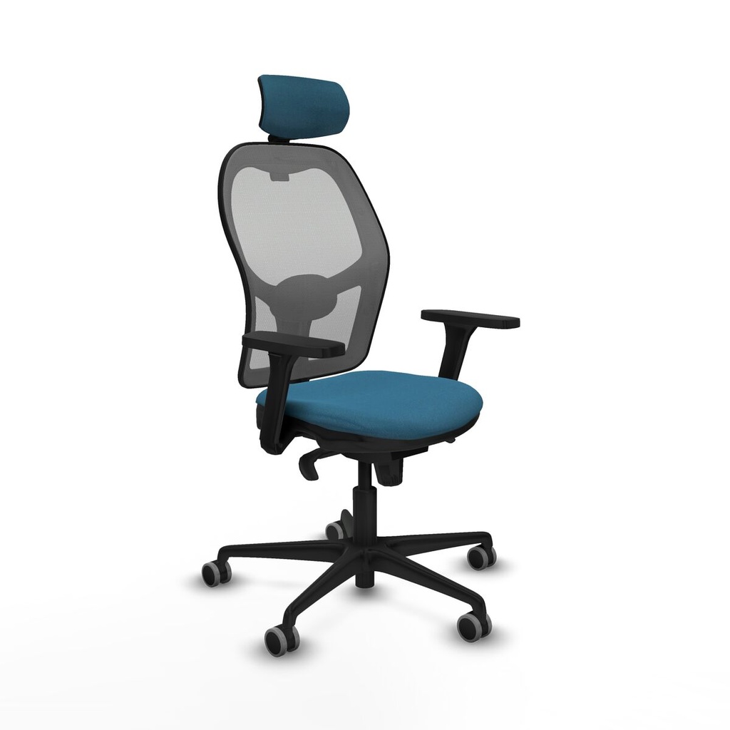 Office Chair with Headrest Jorquera Piqueras y Crespo 3D036G2 Grey Petroleum green