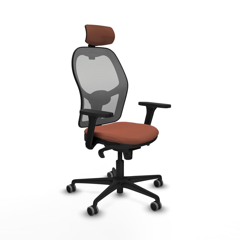 Office Chair with Headrest Jorquera Piqueras y Crespo 3D036G2 Brown Grey