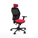 Silla de Oficina con Cabecero Jorquera Piqueras y Crespo 3D036N2 Rojo