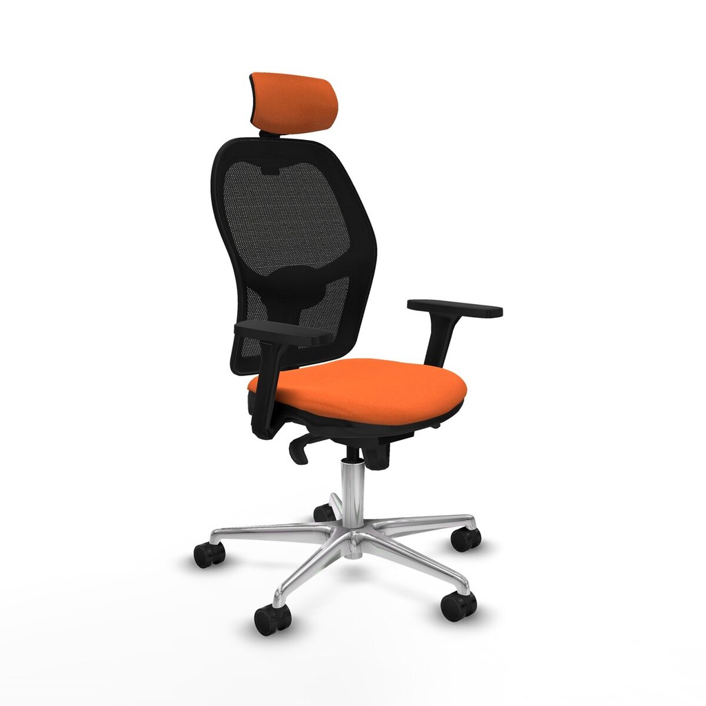 Office Chair with Headrest Jorquera Piqueras y Crespo 3D086N2 Orange