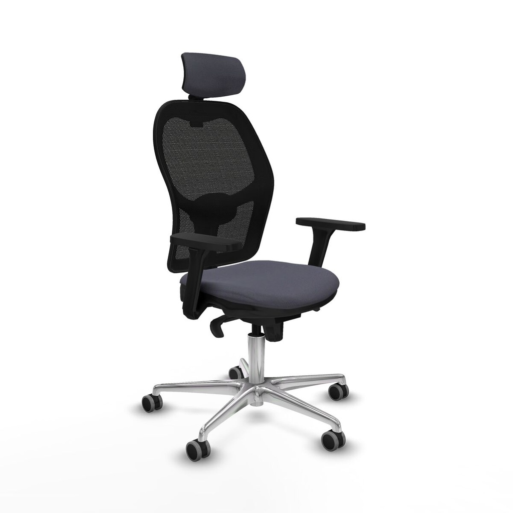 Office Chair with Headrest Jorquera Piqueras y Crespo 3D086G2 Dark grey