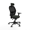 Silla de Oficina con Cabecero Jorquera Piqueras y Crespo 3D036G2 Negro