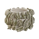 Centro de Mesa Home ESPRIT Blanco Verde Tropical 30 x 30 x 20 cm