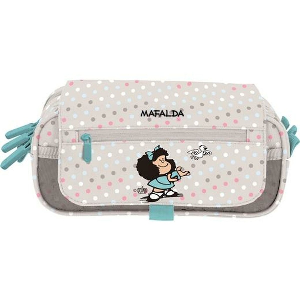 Portatodo Triple Mafalda Bird Multicolor 23 x 10 x 10 cm