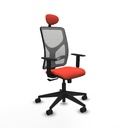 Office Chair with Headrest Motilla Piqueras y Crespo 1D066N1 Dark Orange