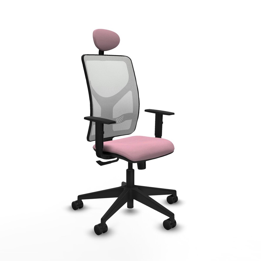 Silla de Oficina con Cabecero Motilla Piqueras y Crespo 1D066N1 Rosa