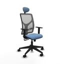 Office Chair with Headrest Motilla Piqueras y Crespo 1D066N1 Sky blue