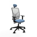 Office Chair with Headrest Motilla Piqueras y Crespo 1D066N1 Sky blue