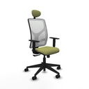 Office Chair with Headrest Motilla Piqueras y Crespo 1D066N1 Green