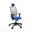 Office Chair with Headrest Motilla Piqueras y Crespo 1D066N1 Blue