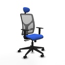 Silla de Oficina con Cabecero Motilla Piqueras y Crespo 1D066N1 Azul