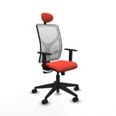 Office Chair with Headrest Motilla Piqueras y Crespo 1D066N1 Dark Orange
