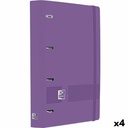 Ring binder Oxford LIVE&GO Lilac A4+ (4 Units)