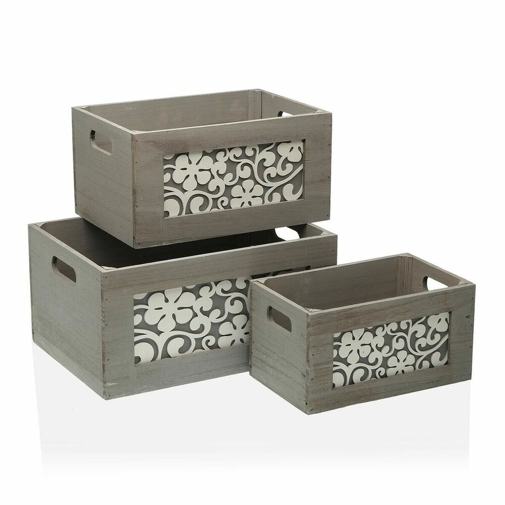 Set de Cajas Organizadoras Apilables Versa 26 x 18 x 36 cm