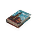 Decorative box Versa London Canvas MDF Wood