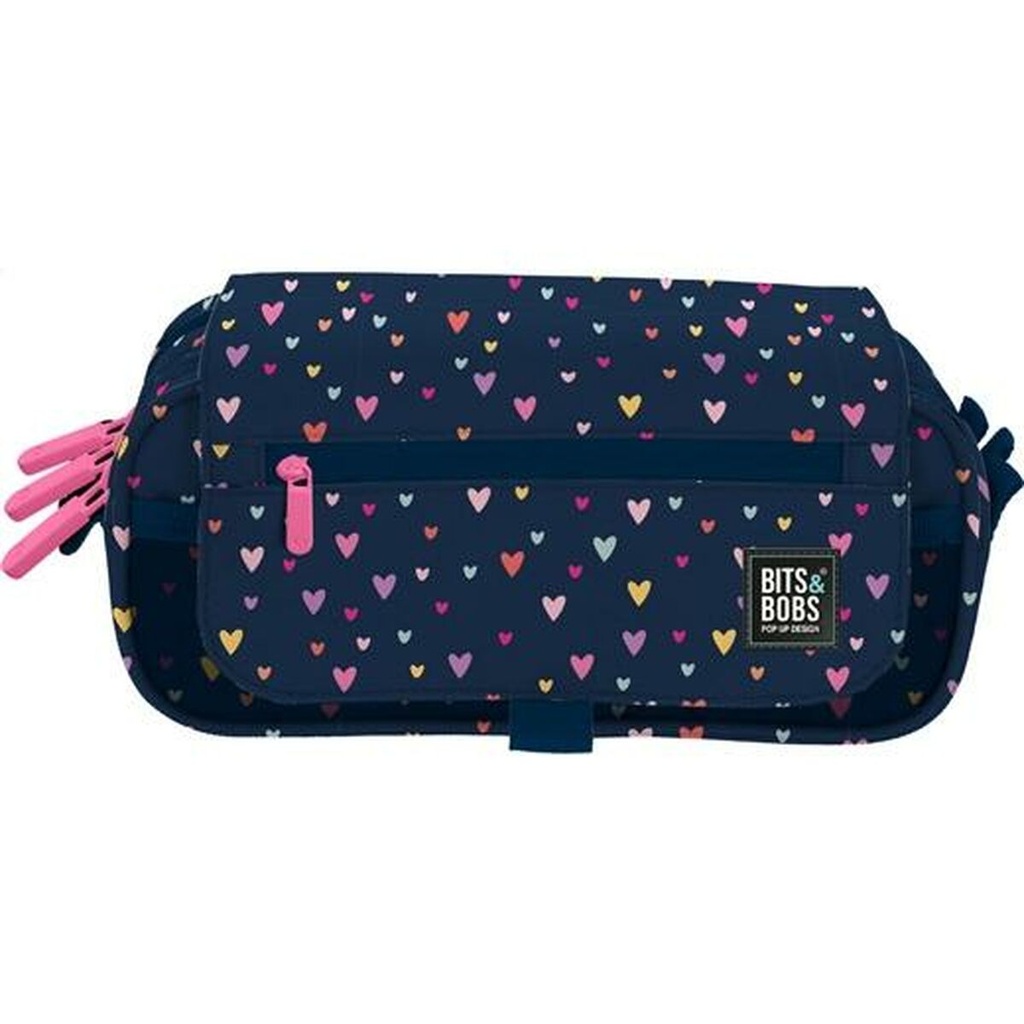 Portatodo Triple Bits&Bobs Hearts Multicolor 23 x 10 x 10 cm
