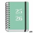 Agenda DOHE GRAMMAR Verde A6 120 x 170 mm 2025-2026 (20 Unidades)